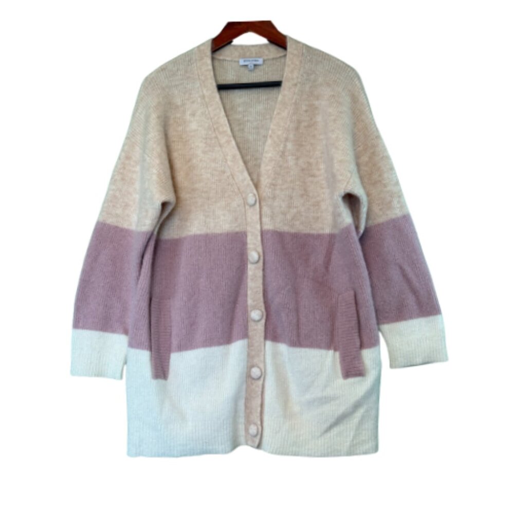 Comfy Oversized PETITE STUDIO Sweater Cardigan Size XS